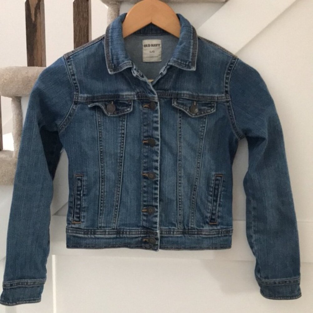 Old Navy Girls Denim Jean Jacket Size Large
